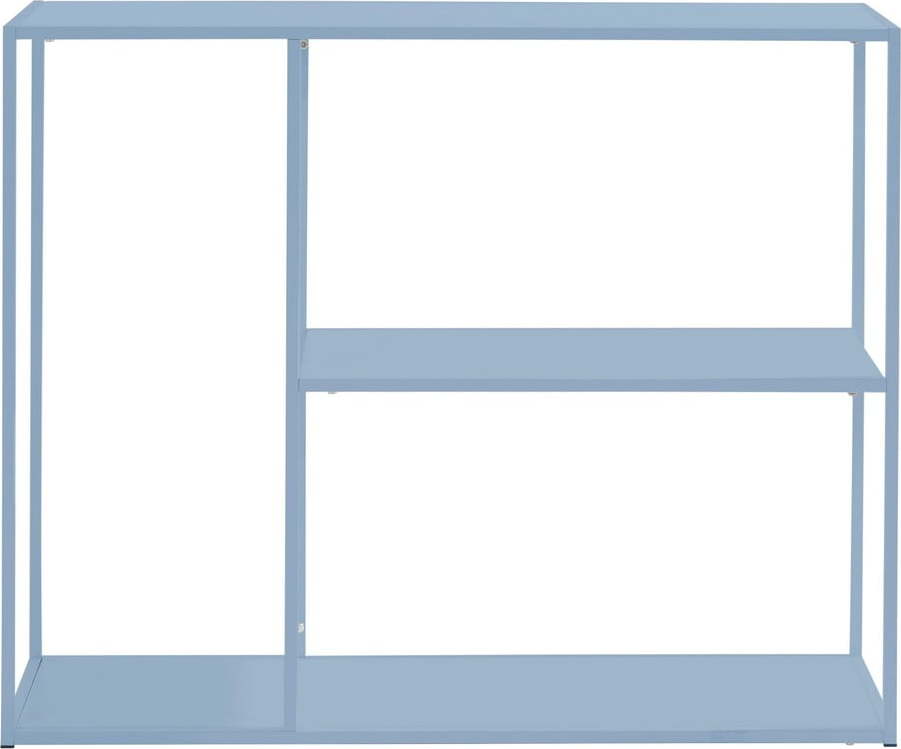 Modrá kovová knihovna 100x80 cm Sisto - Støraa Støraa