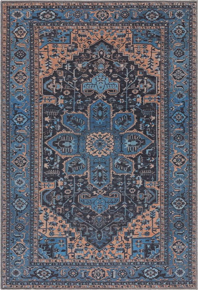 Modrý koberec 170x120 cm Kaya - Asiatic Carpets Asiatic Carpets