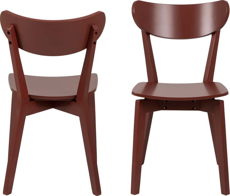 Oranžovo-červená jídelní židle Roxby - Actona Actona