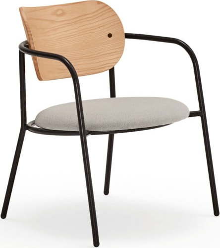 Šedá jídelní křeslo v dekoru dubu Eclipse - Teulat Teulat