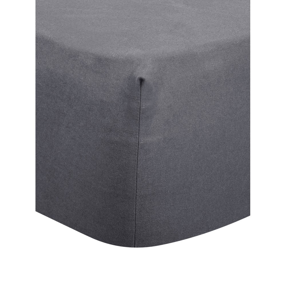 Šedé flanelové prostěradlo Port Maine Erica