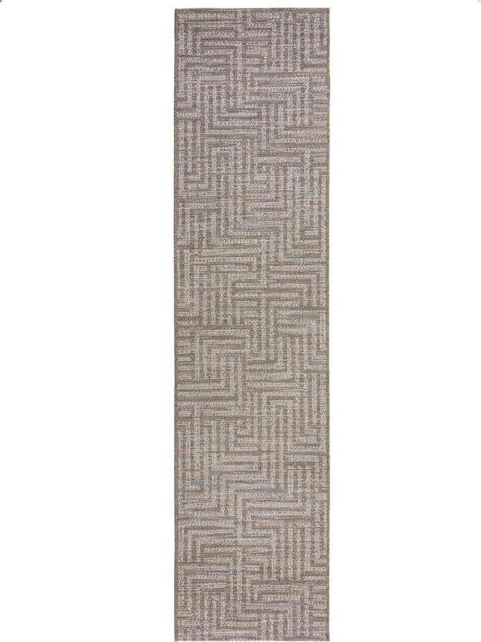 Šedo-béžový venkovní koberec běhoun 230x60 cm Salerno - Flair Rugs Flair Rugs