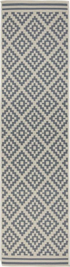 Šedo-béžový venkovní koberec běhoun 230x66 cm Moretti - Flair Rugs Flair Rugs