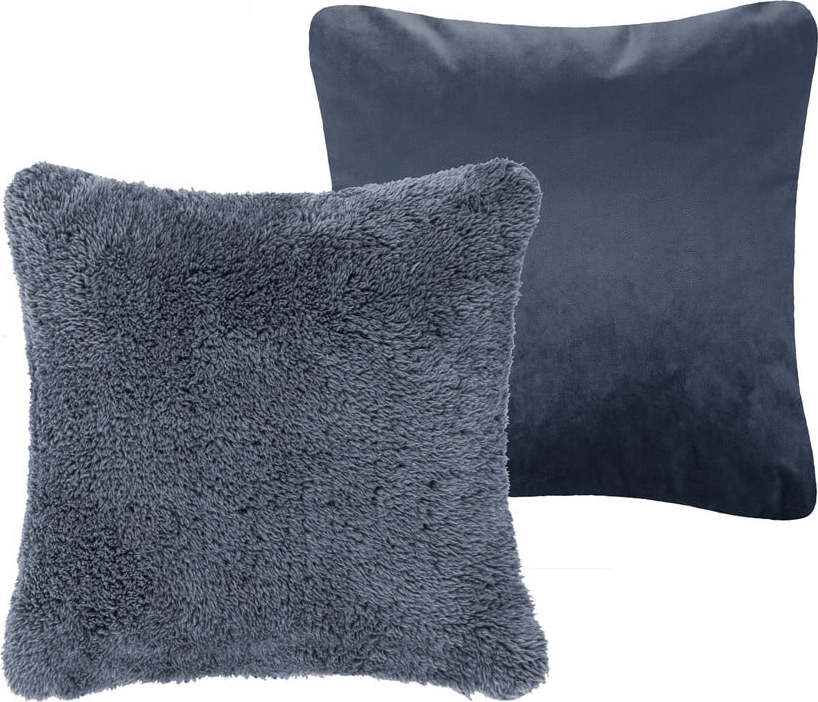 Tmavě modrý dekorativní polštář Tiseco Home Studio Teddy