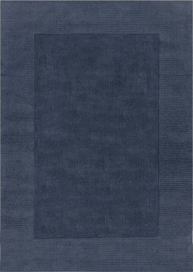 Tmavě modrý vlněný koberec Flair Rugs Siena