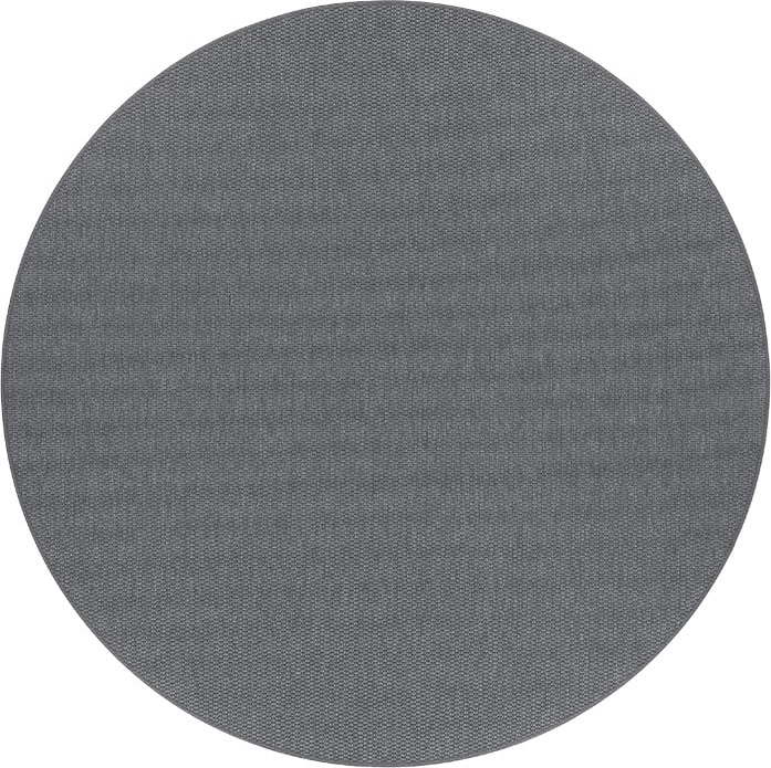 Tmavě šedý kulatý koberec ø 160 cm Bono™ - Narma Narma