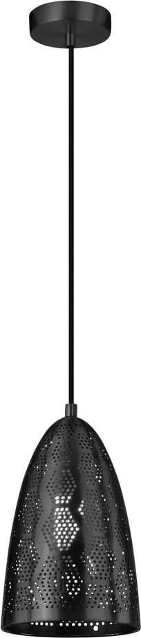 Černé závěsné svítidlo s kovovým stínidlem ø 20 cm Bene – Candellux Lighting Candellux Lighting