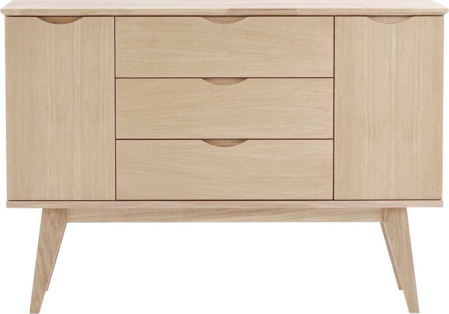 Matně lakovaná komoda v dubovém dekoru Rowico Filippa Rowico