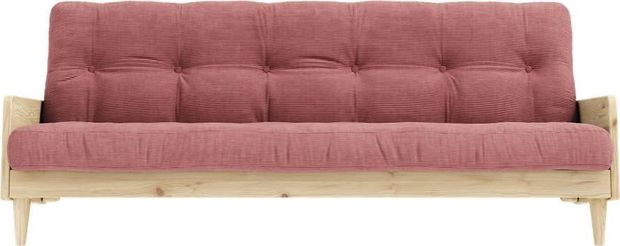 Růžová rozkládací pohovka 190 cm Indie – Karup Design Karup Design