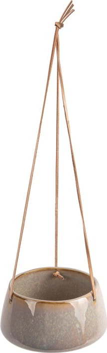 Šedý keramický závěsný květináč PT LIVING Unique