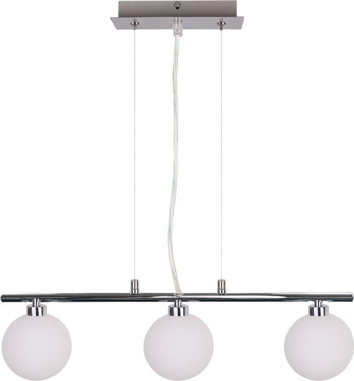 Závěsné svítidlo ve stříbrné barvě se skleněným stínidlem 10x55.5 cm Raisa – Candellux Lighting Candellux Lighting