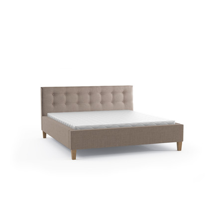 Čalouněná postel DAVID rozměr 90x200 cm Béžová TT-FURNITURE