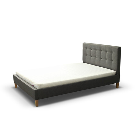 Čalouněná postel DAVID rozměr 90x200 cm Tmavě šedá TT-FURNITURE