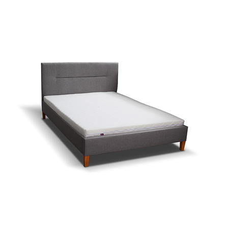 Čalouněná postel KAROLÍNA šedá rozměr 120x200 cm TT-FURNITURE