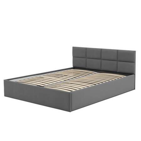 Čalouněná postel MONOS bez matrace rozměr 140x200 cm Tmavě šedá Signal-nabytek