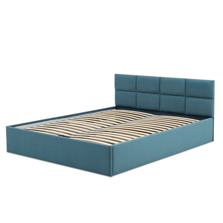 Čalouněná postel MONOS bez matrace rozměr 140x200 cm Tyrkysová Signal-nabytek