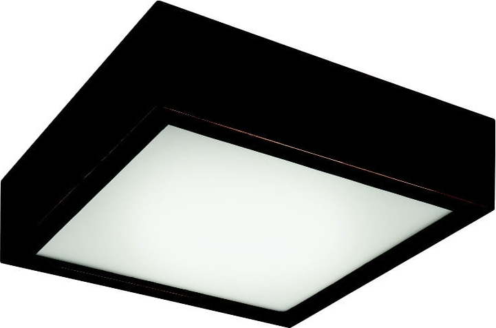 Černé čtvercové stropní svídidlo LAMKUR Plafond