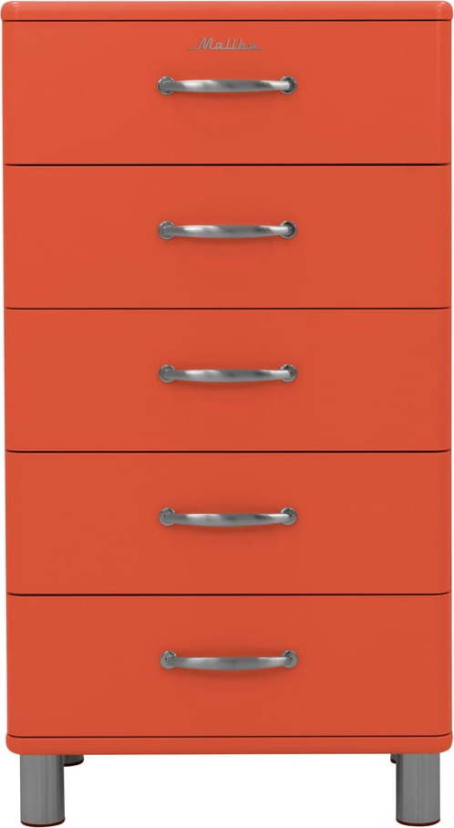 Červená vysoká komoda 60x111 cm Malibu - Tenzo Tenzo