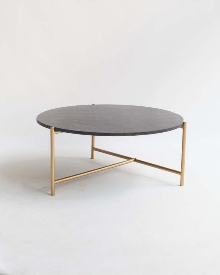 Konferenční stolek s černým mramorovou deskou Velvet Atelier