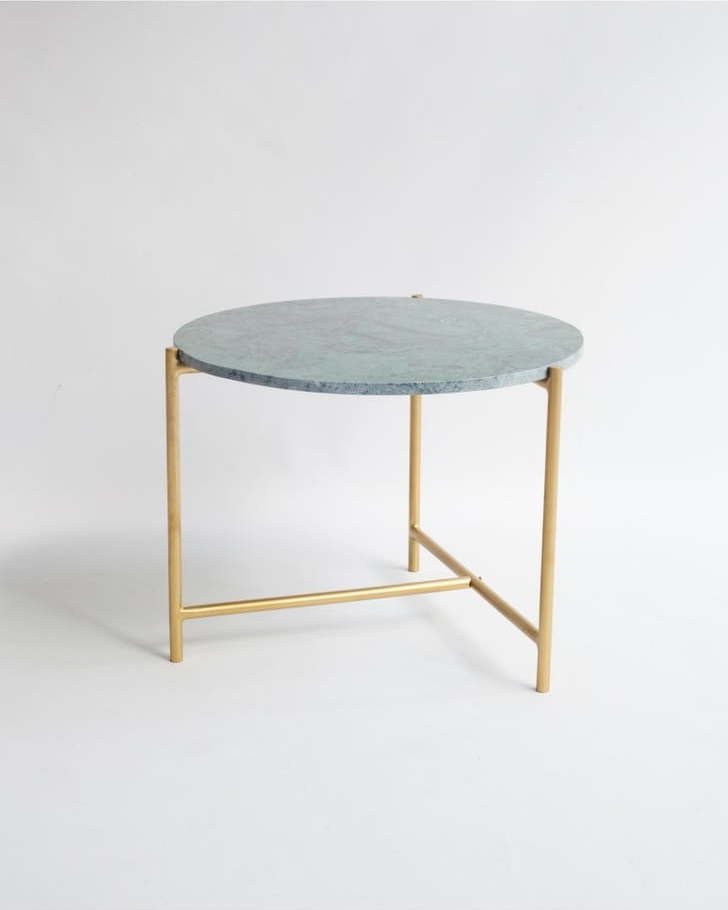 Konferenční stolek se zelenou mramorovou deskou Velvet Atelier