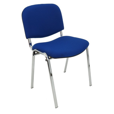 Konferenční židle ISO CHROM C14 - modro/čerbý Mazur