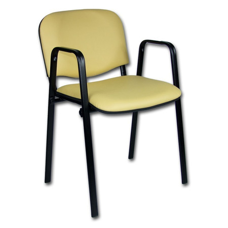 Konferenční židle ISO eko-kůže s područkami Okrová D28 EKO Mazur