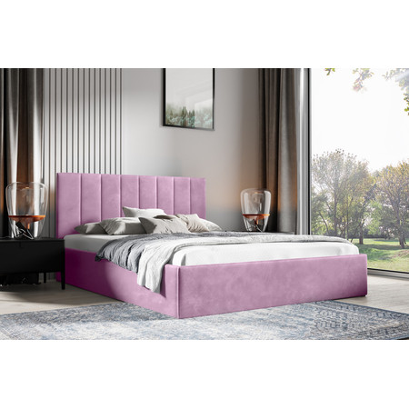Postel LUCY 2 160x200 cm Fialová SG-nabytek