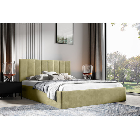 Postel LUCY 2 160x200 cm Světle zelená SG-nabytek