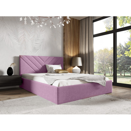 Postel LUCY 3 140x200 cm Fialová SG-nabytek