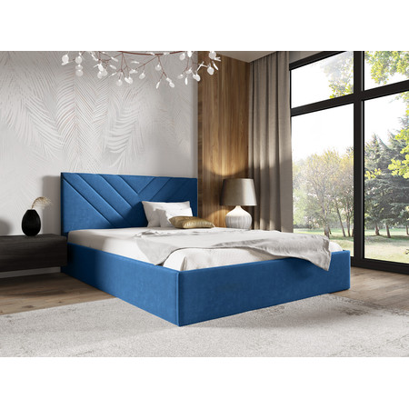 Postel LUCY 3 140x200 cm Modrá SG-nabytek