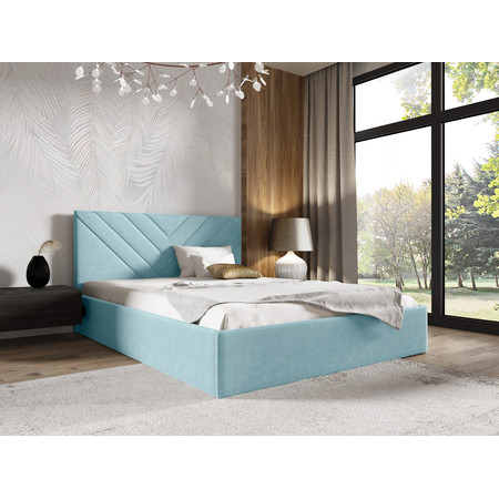 Postel LUCY 3 140x200 cm Světle modrá SG-nabytek