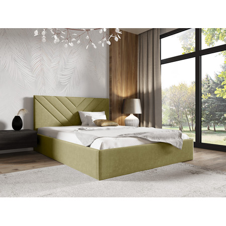 Postel LUCY 3 140x200 cm Světle zelená SG-nabytek