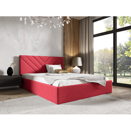 Postel LUCY 3 140x200 cm Tmavě růžová SG-nabytek