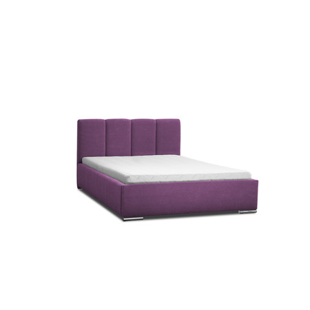 Postel ZAY 02 STANDARD 180x200 cm  - stříbrné nohy Fialová SG-nabytek