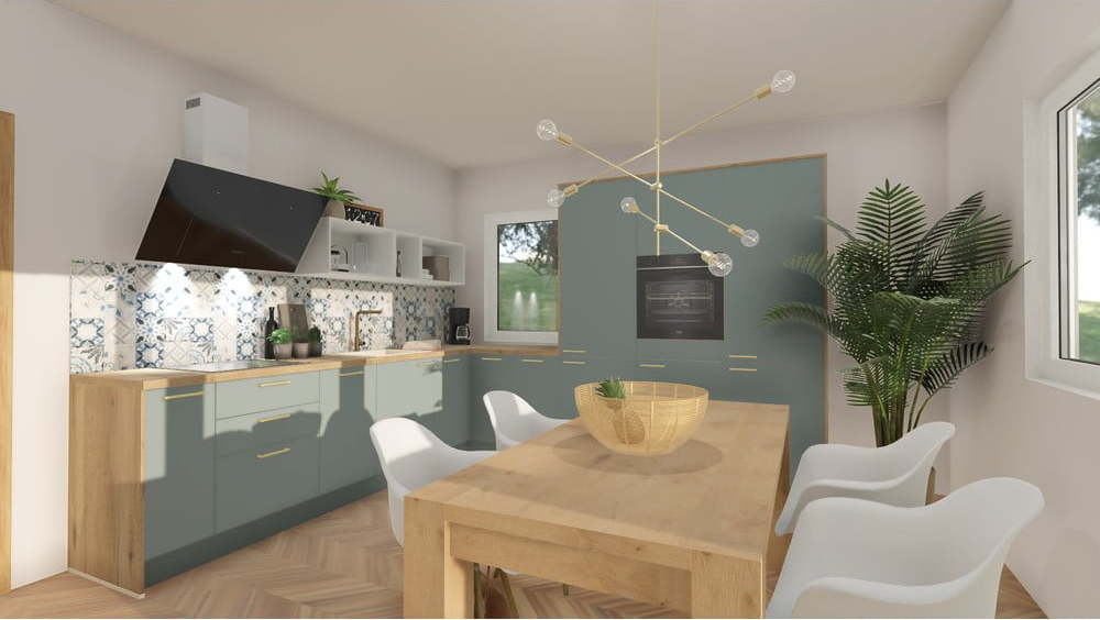 Rohová kuchyně Touch bez spotřebičů 558 cm – Bonami Bonami