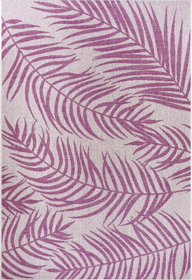 Růžovo-béžový venkovní koberec NORTHRUGS Palmera