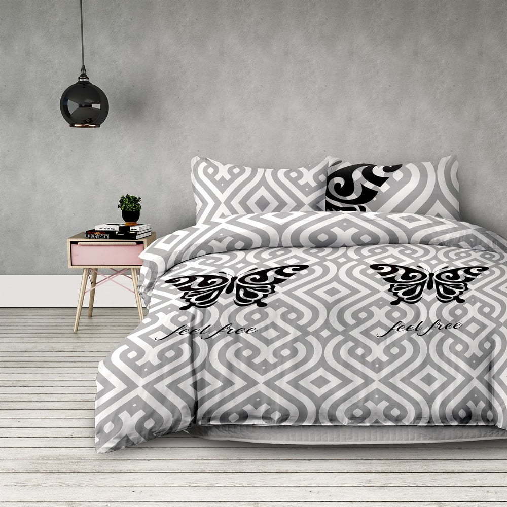 Sada 2 povlečení z mikrovlákna na jednolůžko AmeliaHome Feelfree