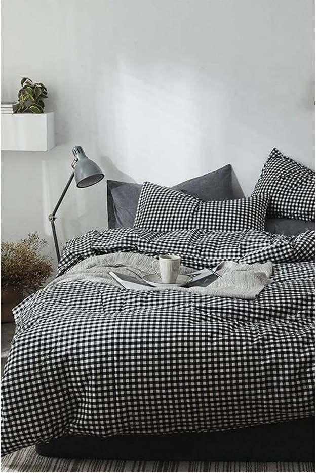 Šedé povlečení na dvoulůžko/prodloužené s prostěradlem 200x220 cm – Mila Home Mila Home