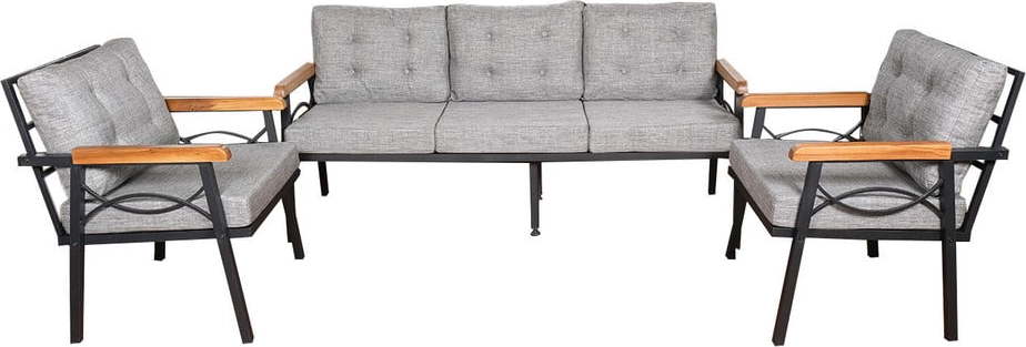 Šedý zahradní lounge set pro 5 Damla – Floriane Garden FLORIANE GARDEN