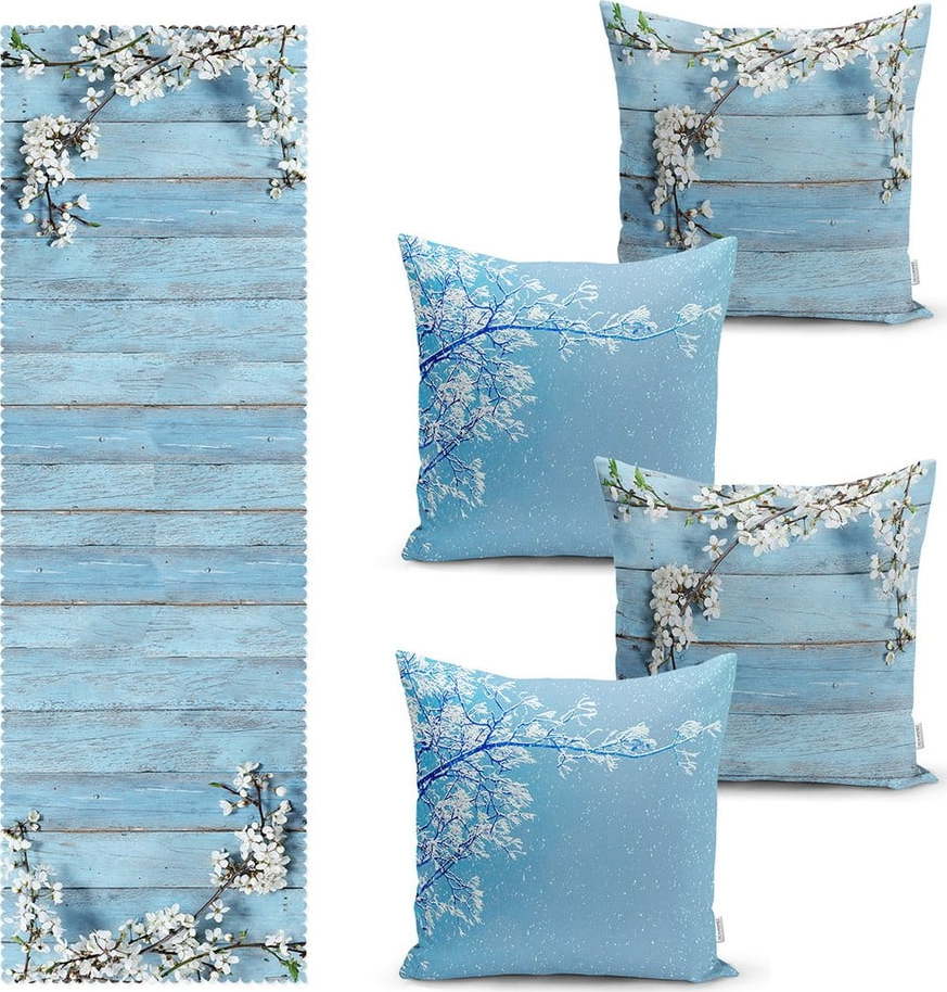 Set 4 ks povlaků na polštář a běhounu na stůl – Mila Home Mila Home