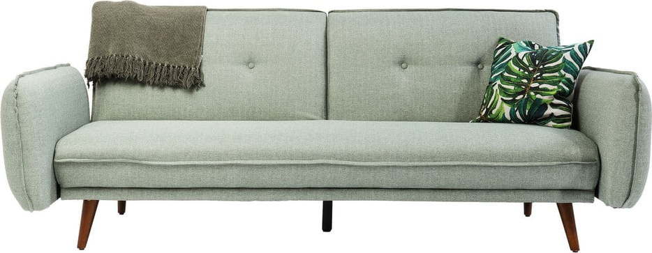 Světle zelená rozkládácí polohovací pohovka Kare Design Lizzy Kare Design
