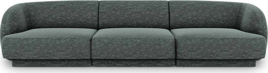 Tmavě zelená pohovka 259 cm Miley – Micadoni Home Micadoni Home