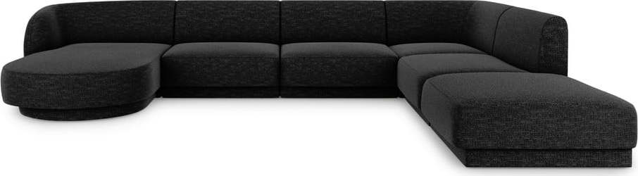 Antracitová rohová pohovka (pravý roh) Miley – Micadoni Home Micadoni Home