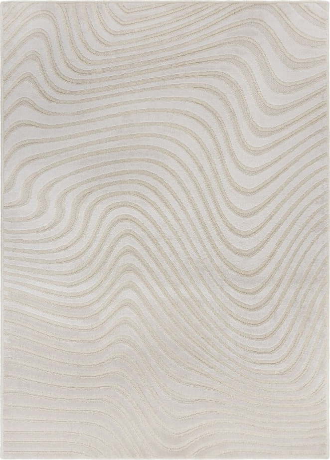 Béžový vlněný koberec 200x290 cm Channel – Flair Rugs Flair Rugs