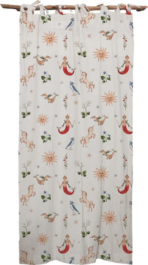 Béžový závěs 248x140 cm Unicorn - Little Nice Things Little Nice Things