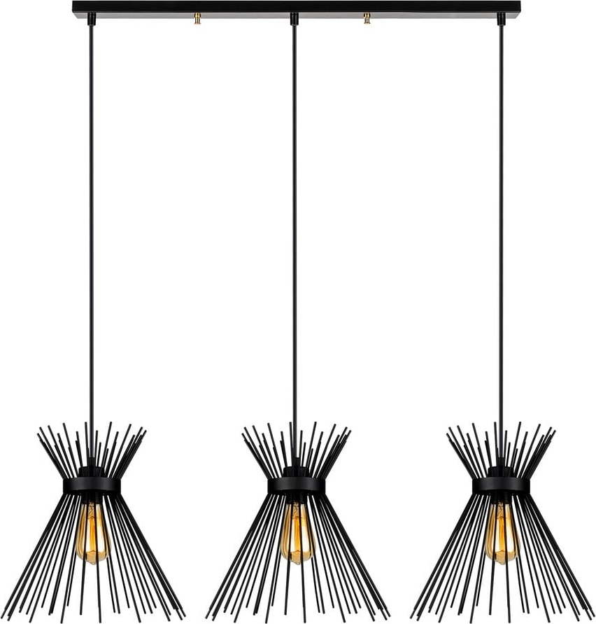 Černé kovové závěsné svítidlo ø 30 cm Izmir – Squid Lighting Squid Lighting