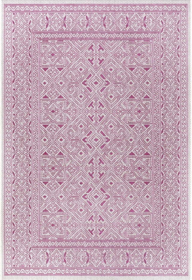 Fialovo-béžový venkovní koberec NORTHRUGS Cuadrado