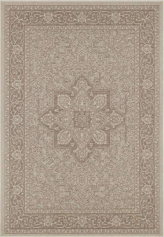 Hnědo-béžový venkovní koberec NORTHRUGS Anjara