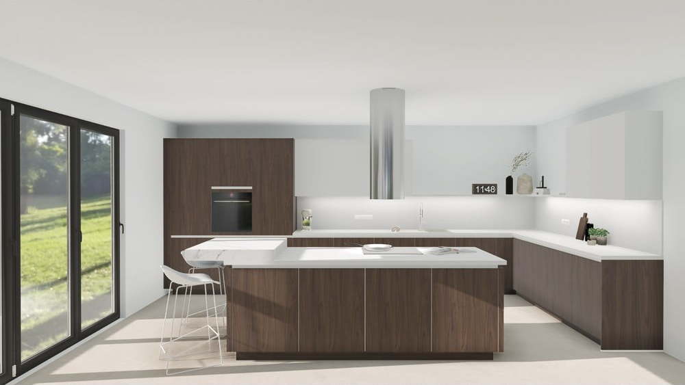 Rohová kuchyně Raw se spotřebiči 809 cm Bonami