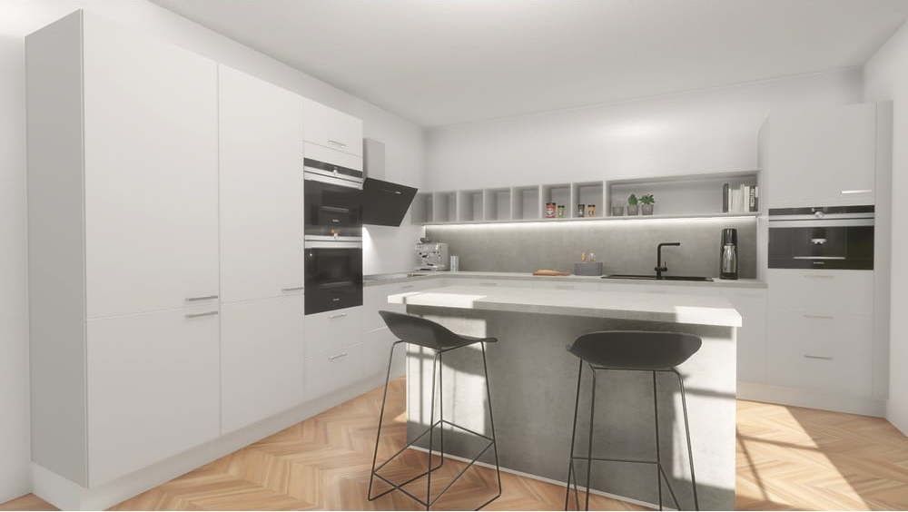 Rohová kuchyně Tasty bez spotřebičů 703